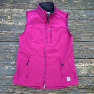 Carhartt Denwood Vest Jacket Full Zip Women’s Size Small Pink 102254 654